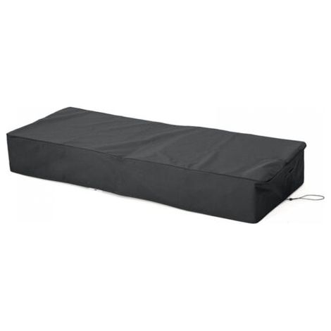 QORVA-1 housse de transat d'extérieur imperméable, noire, 211 x 76 x 30 cm (1/5)