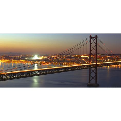 25 de abril bridge, photo murale intissée, 202 x 90 cm, 1 part (1/3)