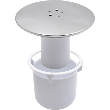 Duschrinnenabdeckung, 90 mm/115 mm, für Viega Tempoplex-Abfluss, Chrom-Finish, Duschrinnenabdeckung, Geruchsstopper