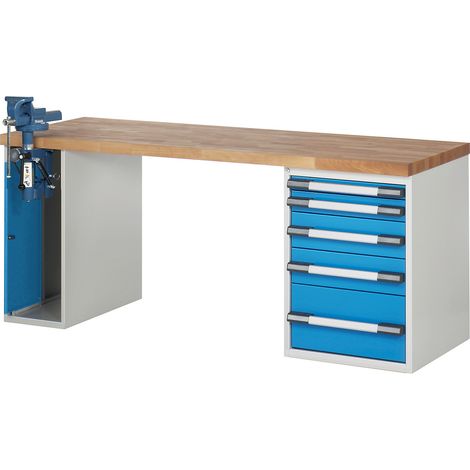 eurokraft pro, Établi, système modulaire Série 7000, 5 tiroirs (1/2)