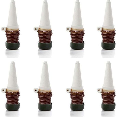 Système d'arrosage automatique goutte à goutte avec sondes auto-céramiques Pointes de plantes d'intérieur pour arroser bonsaï, plantes, fleurs par , Lot de 8