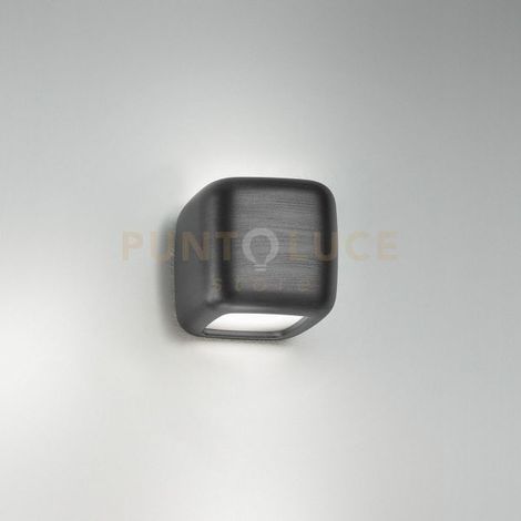 Babol A Lampada a Parete LED Indiretta, Alluminio Pressofuso Finitura Nero Opaco, 2x8W 3000K IP20 - Gealuce