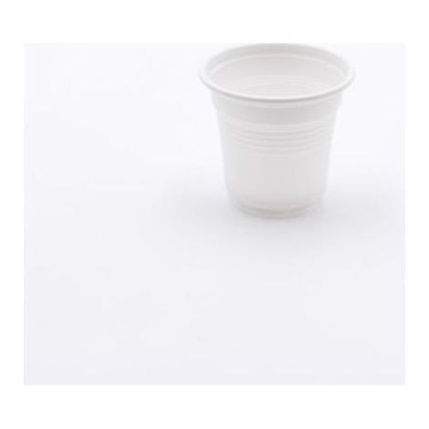 Ilip Bicchieri Da Caffè In Mater-Bi Biodegradabili 85 ml - Bianchi - Conf. 40 Pz