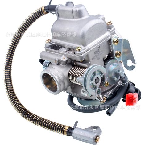 Scooter/ATV/Beach Motorcycle GY6 125/150CC PD24J 24mm Carburetor with Waste Hose (1/4)