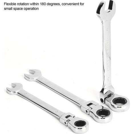 6-teiliges Set mit flexiblem, multifunktionalem Ratschen- und Konusschlüssel (8-17 mm) – Reparaturwerkzeug (1/5)