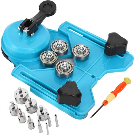 Set de scies cloche diamant pour carrelage, fibre de verre et granit, forets de perçage professionnels multi-matériaux. (1/5)