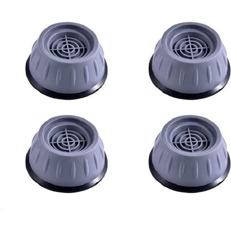 Enowelir Jeu de 4 Pieds Antidérapants en Caoutchouc pour Machine à Laver et Sèche-Linge, Tapis Anti-Vibrations Universel Réducteur de Bruit (1/4)
