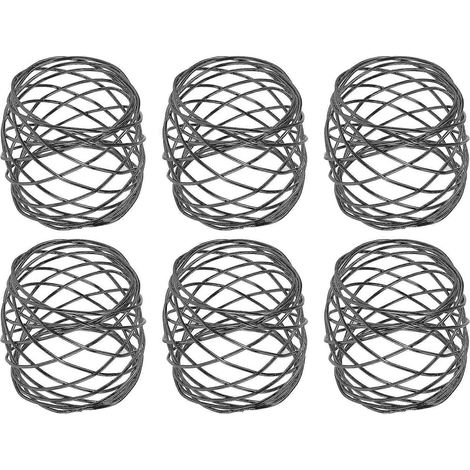 Dekorationen, schwarze Serviettenringe, 6er-Set, Metallgeflecht, für Hochzeiten, Abendessen oder den täglichen Gebrauch (1/5)