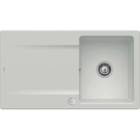 VILLEROY ET BOCH Siluet 50 Steam CeramicPlus Fregadero 1 seno - Con desagüe automático (1/3)