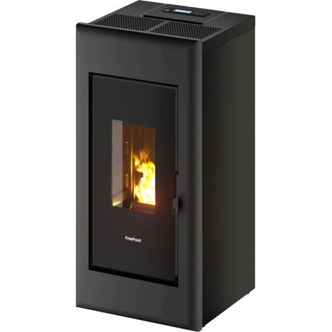 stufa a pellet ermetica freepoint "one 7 t2" antracite 7 kw (1/4)