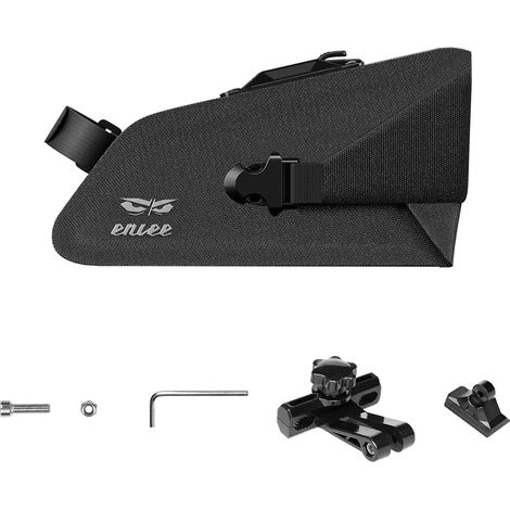 ENLEE S03 Borsa sottosella per bicicletta, rigida, impermeabile, da montare sotto la sella, con maniglia (1/5)