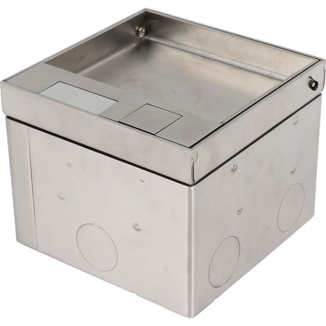 Prise de sol encastrée étanche élégante en acier inoxydable et polycarbonate, 250 V CA
