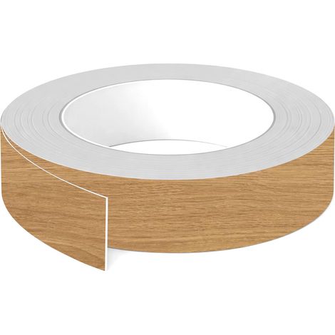 1x Bande de chant ABS sans colle 23 mm x 5 m épaisseur 0,8 mm facile à appliquer bricolage étagère meuble panneau plan de travail bois stratifié, Chêne Corbridge naturel (1/3)