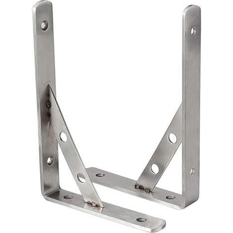 Planksteunen - Muurbeugels - Roestvrij Staal - 200x140 mm - Voor Binnen En Buiten - 2 Stuks (1/5)