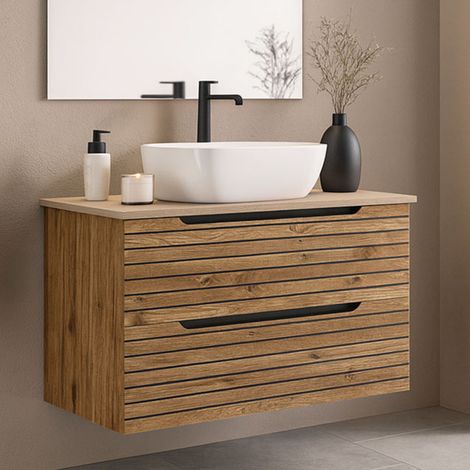 Kibath Mueble+lavabo KEN 80x45 cm desierto 2c susp. (1/5)