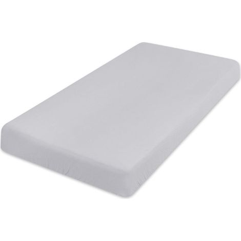 Lenzuolo con angoli in mussola 90x200x25, grigio42, opaco (1/5)