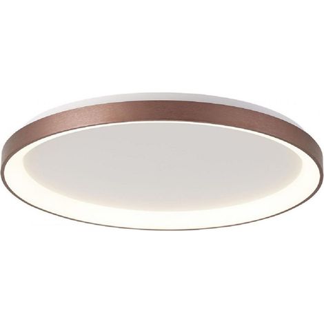 Trade Shop - MODERNE RUNDE DECKENLEUCHTE LED CCT 42W 3000K 4000K DECKENLEUCHTE WANDLEUCHTE 58CM - Braun
