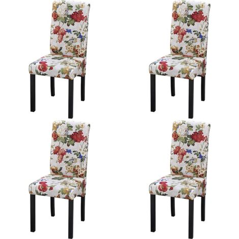 Lot de 4 Chaises  Chaises de salle à manger Chaise de cuisine  Multicolore Tissu 52620 (1/5)