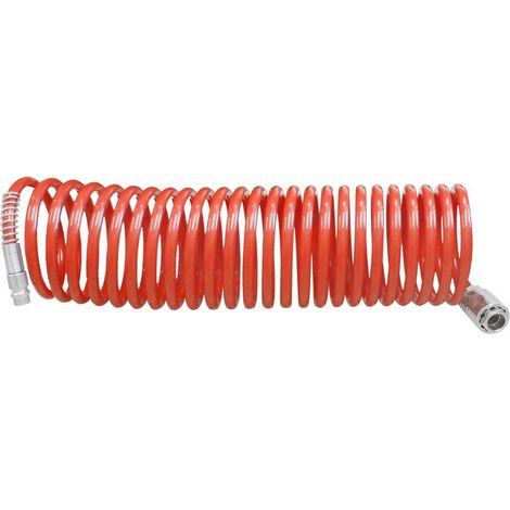 1PZ SPIRALE ELASTICA PER COMPRESSORI RACCORDI UNIVERSALI mt. 15 Ï tubo mm. 8x6