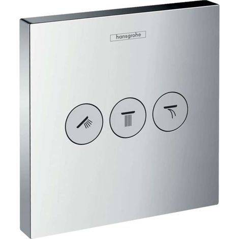 Hansgrohe – Corps encastrable de douche avec vanne d'arrêt 3 sorties – Débit 30 l/min à 3 bar – 15764000