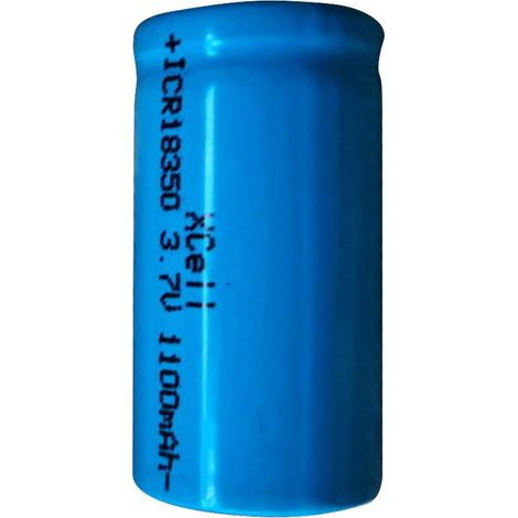 XCell ICR18350 Batteria ricaricabile speciale 18350 Flat Top Li-Ion 3.7 V 1100 mAh 1 pz.