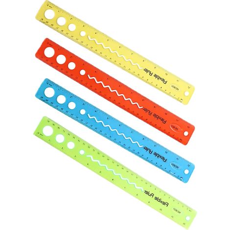 Règle flexible en plastique transparent Zerodeko de 30 cm avec (1/5)