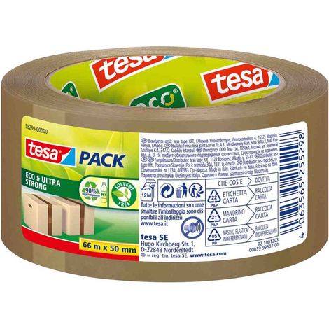 Adhésif D'emballage Eco & Ultra Strong 66 M X 50 Mm - Tesa