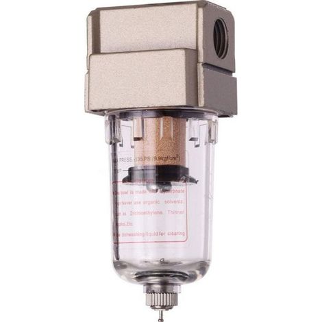 Filtre À Air Comprimé - Séparation Eau Et Huile - Pour Compresseur Pneumatique - Filetage 1/4 - 0 04 Mm - 12 Bar - 500 L Min - 15 Ml (1/5)