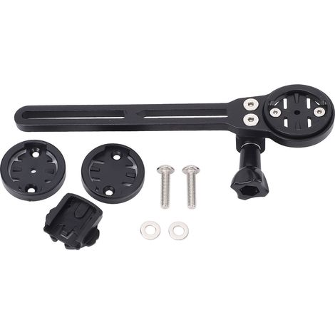 Support de compteur de vélo 165 mm en alliage d'aluminium pour guidon avant avec adaptateur pour caméra (1/5)