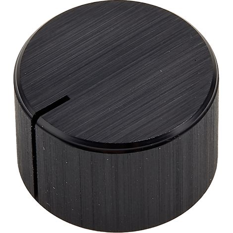 Bouton de potentiomètre RS PRO, Axe de 6.4mm, Diamètre de 22mm, Vis sans tête ( Prix pour 1 )
