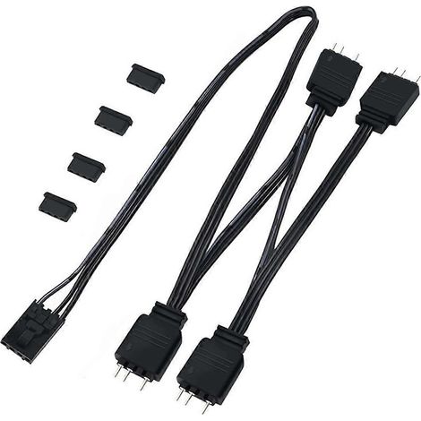 auf 4 ARGB-Splitter-Verlängerungskabel, Anschluss an 5V 3-Pin ARGB-Anschluss
