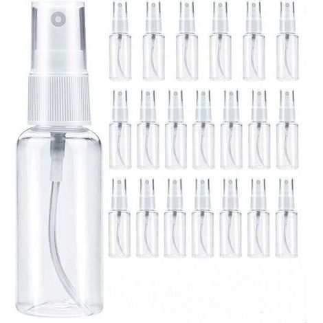30ml Flacon Spray Vide 20 Pièces Vaporisateur Parfum Vide Voyage Bouteille Spray Vide Flacons et Vaporisateurs Plastique Rechargeable Flacon Pompe Vide Atomiseur pour Cosmétique (Transparent) (1/4)