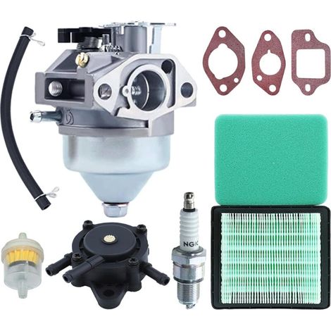 Vergaser-Reparatursatz für Honda GCV190 Rasenmäher. ADEFOL Vergaser mit Luftfilter, Dichtung, Zündkerze und Kraftstoffpumpe. 9-in-1 Motorersatzteil-Set.