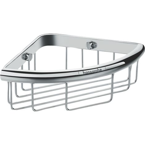 Hansgrohe – Porte-savon mural en métal chromé – Fixation dissimulée – Diamètre trou de perçage 6 mm – Pour salle de bain moderne