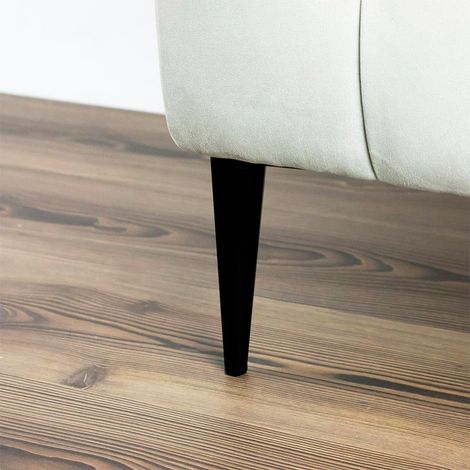 Piede in metallo per mobili e complementi d'arredo Ago17 nero opaco H 17cm. (1/5)