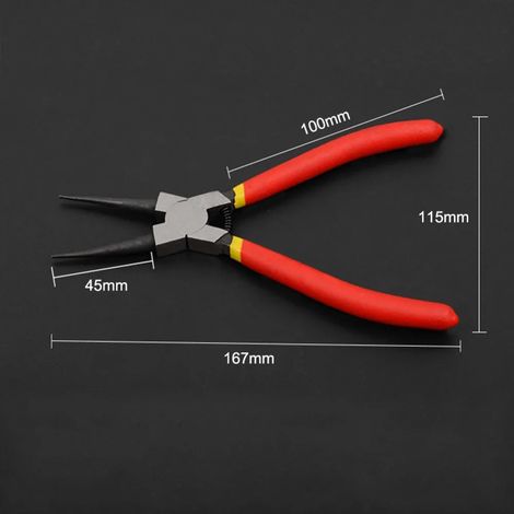 Pince multifonction portable de 7 pouces pour circlips internes et externes (1/5)