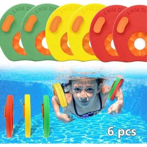 Disques flottants de natation Brassard de natation en mousse EVA 6 pièces, Disques flottants pour en