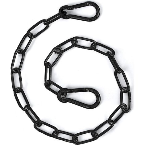 51 cm lange Metalltürkette mit Karabinerhaken an beiden Enden – für Zäune, Vieh- und Haustierkäfige (1/5)