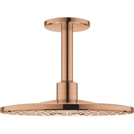 Grohe Rainshower SmartActive 310 Rainshower 310 SmartActive Set soffione doccia a soffitto altezza 142 mm, 2 getti Bronzo, 26477DA0 (1/2)