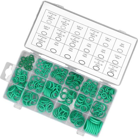 270Pcs Kit de joints toriques en caoutchouc résistant à l'usure Assortiment de joints toriques pour l'automobile (1/4)