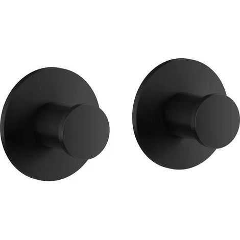 Smedbo DOT - Handtuchhaken. Schwarz. 2 Stück. Selbstklebend. TB3455 (1/3)