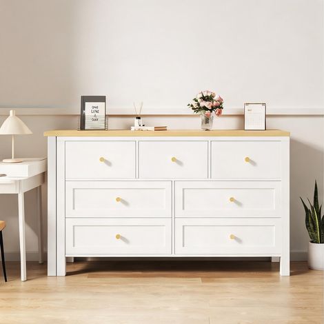 Bureau d'angle avec 7 tiroirs et plateau rotatif 360° panneaux (1/5)