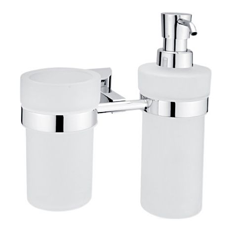Nimco Pallas Athéna - Distributeur de savon liquide en verre, chrome PA 1205831W-26 (1/2)