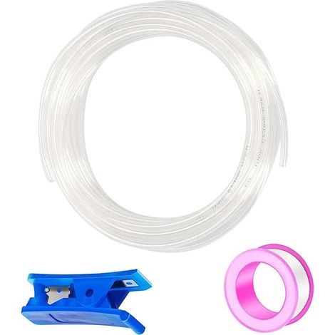 Tuyau Pneumatique Polyuréthane PU Air 12mm OD x 8mm ID Tuyau Air Comprimé Peut Etre Utilisé pour Les Compresseur Outils Pneumatiques-Transparent (1/5)