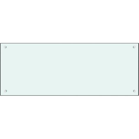 Dosseret de cuisine Blanc 100x40 cm Verre trempé (1/5)