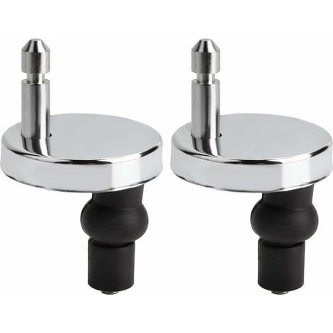 2Pcs Charnière Abattant WC 50mm Universel Remplacement/rechange, Convient aux tous abattants Montage rapide (1/4)