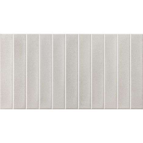 Atlantis Matt White 31.6cm x 60cm Ceramic Wall Tile