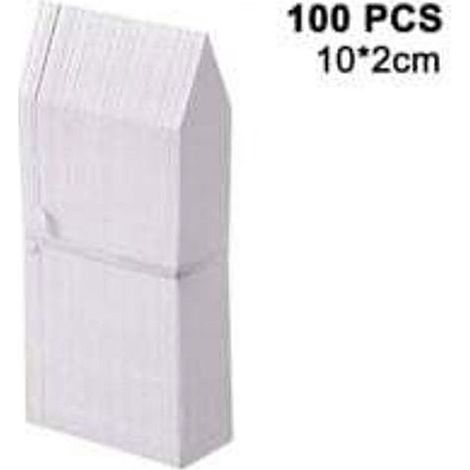 100 paquets d'étiquettes de plantes étiquettes de type piquet de jardin plastique pépinière pour fleurs, légumes, semis, graines (1/4)