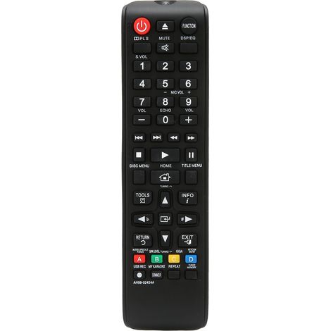 Télécommande de remplacement AH59-02424A pour systèmes home cinéma Blu-ray Samsung (compatible avec les modèles AH59-02425A, AH59-02413A, HT-E330K, HT-E330, HT-E350, HT-E355, TM1241, HT-E350, HT-E350K (1/5)
