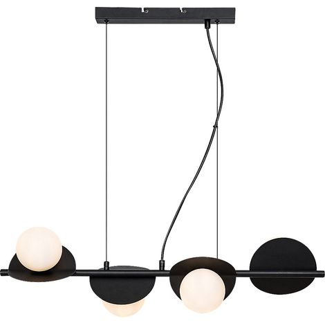 Lampada a sospensione industriale nera 4xG9 Jules Rabalux (1/5)